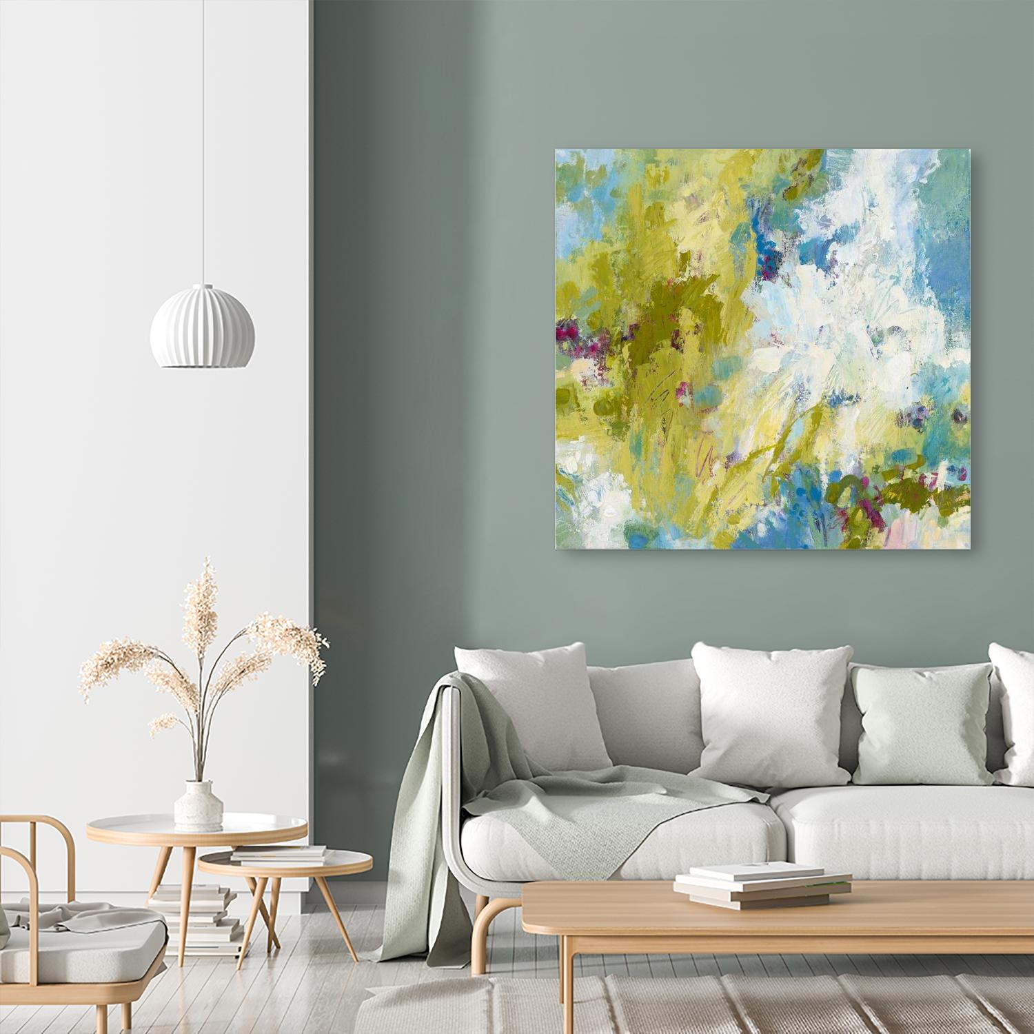 Sunday's Promise by Janet Bothne on GIANT ART - yellow abstract