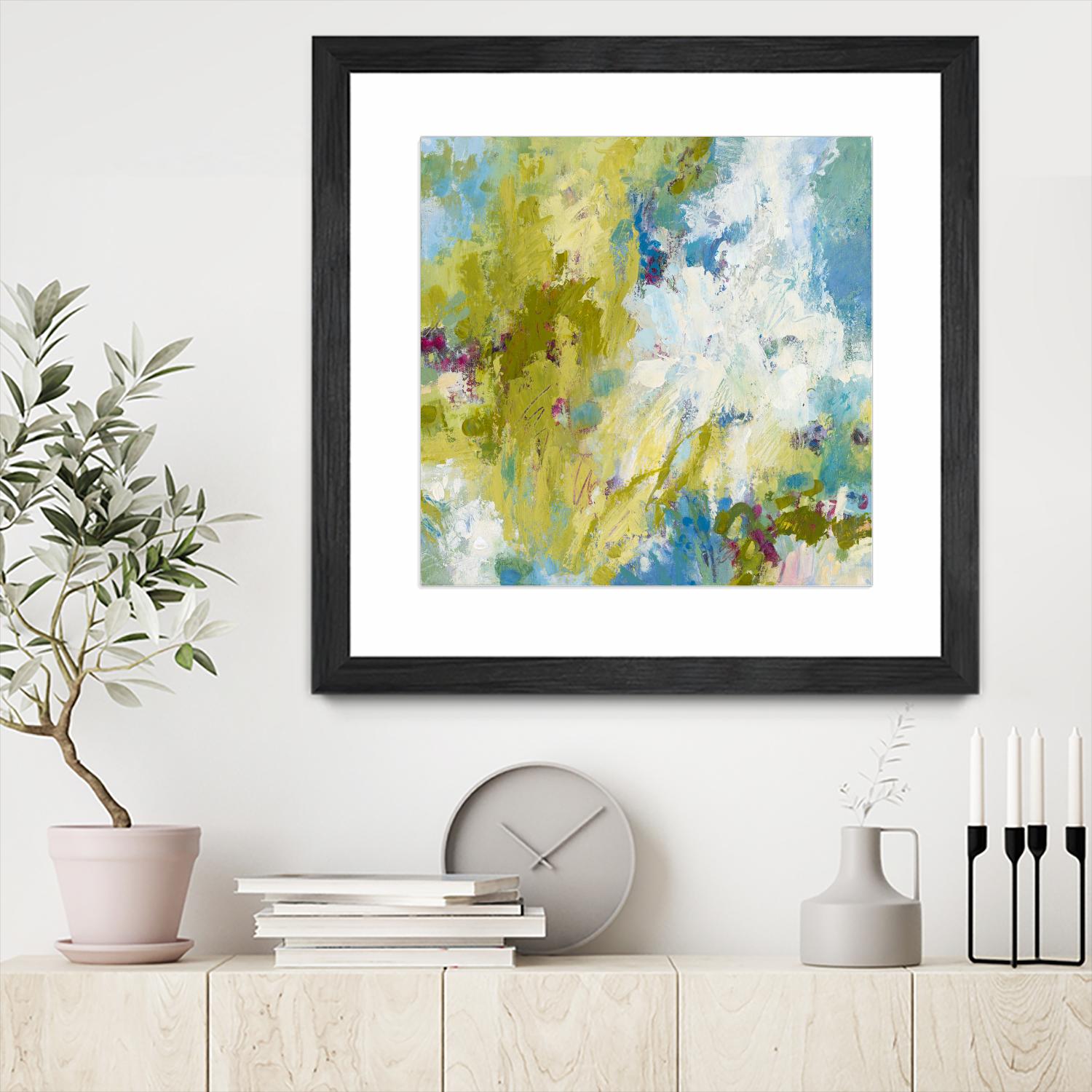 Sunday's Promise by Janet Bothne on GIANT ART - yellow abstract