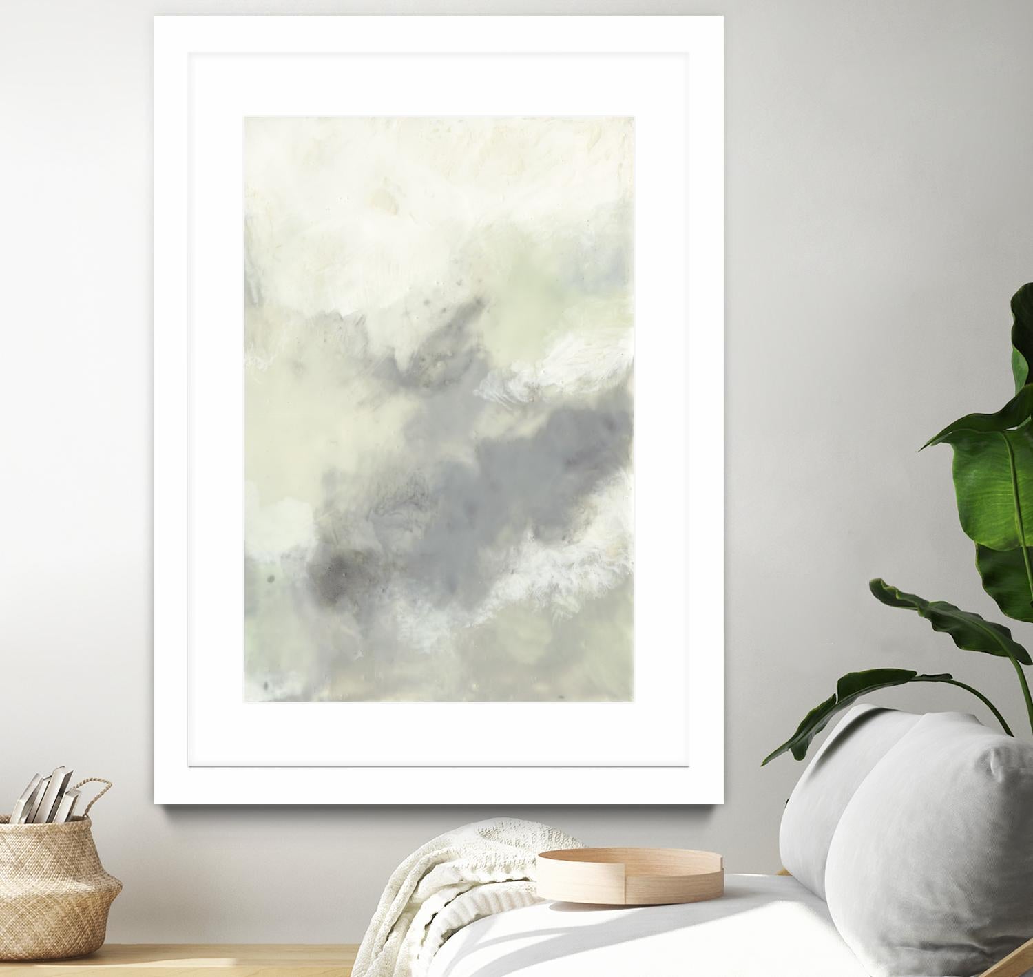 Cloud Impressions II by Jennifer Goldberger on GIANT ART - green abstract