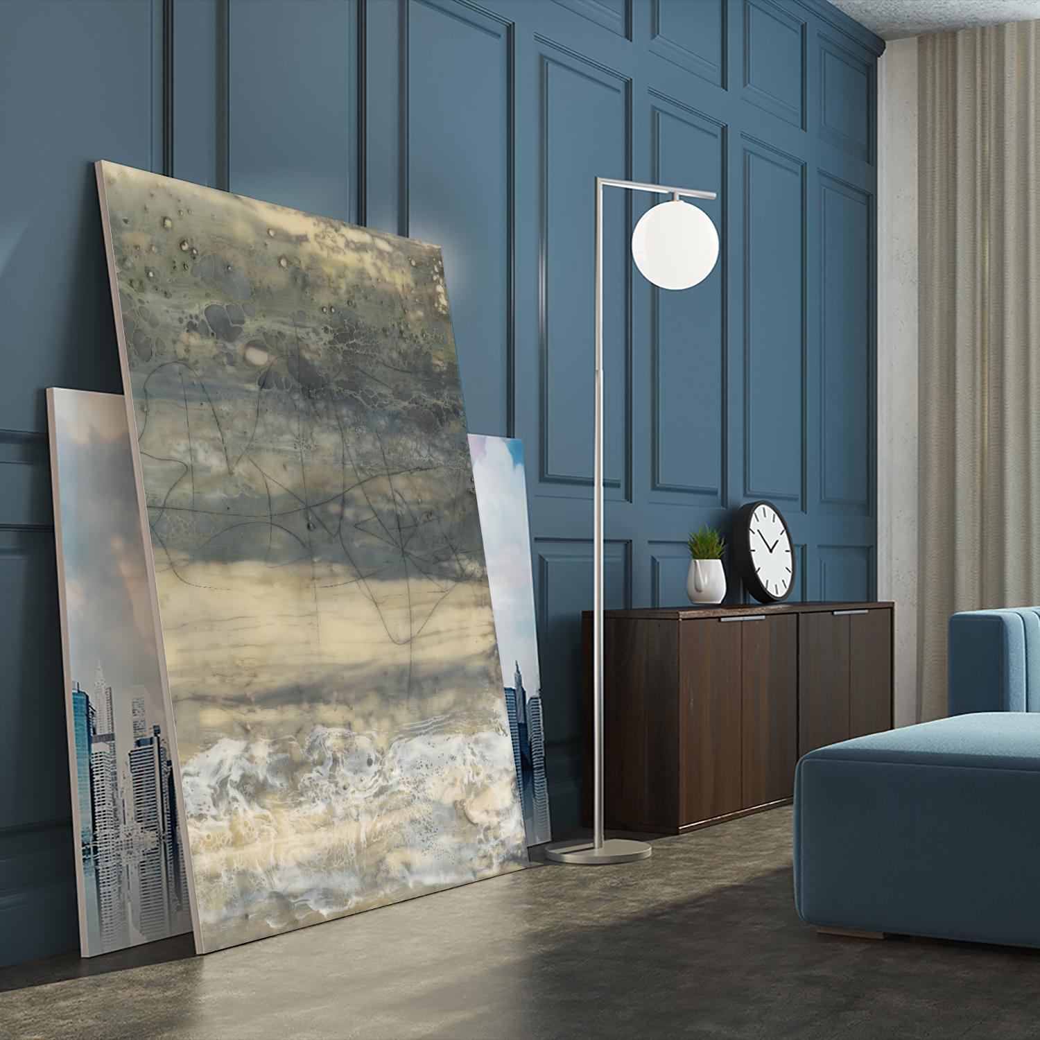 Earthen Lines II by Jennifer Goldberger on GIANT ART - brown abstract