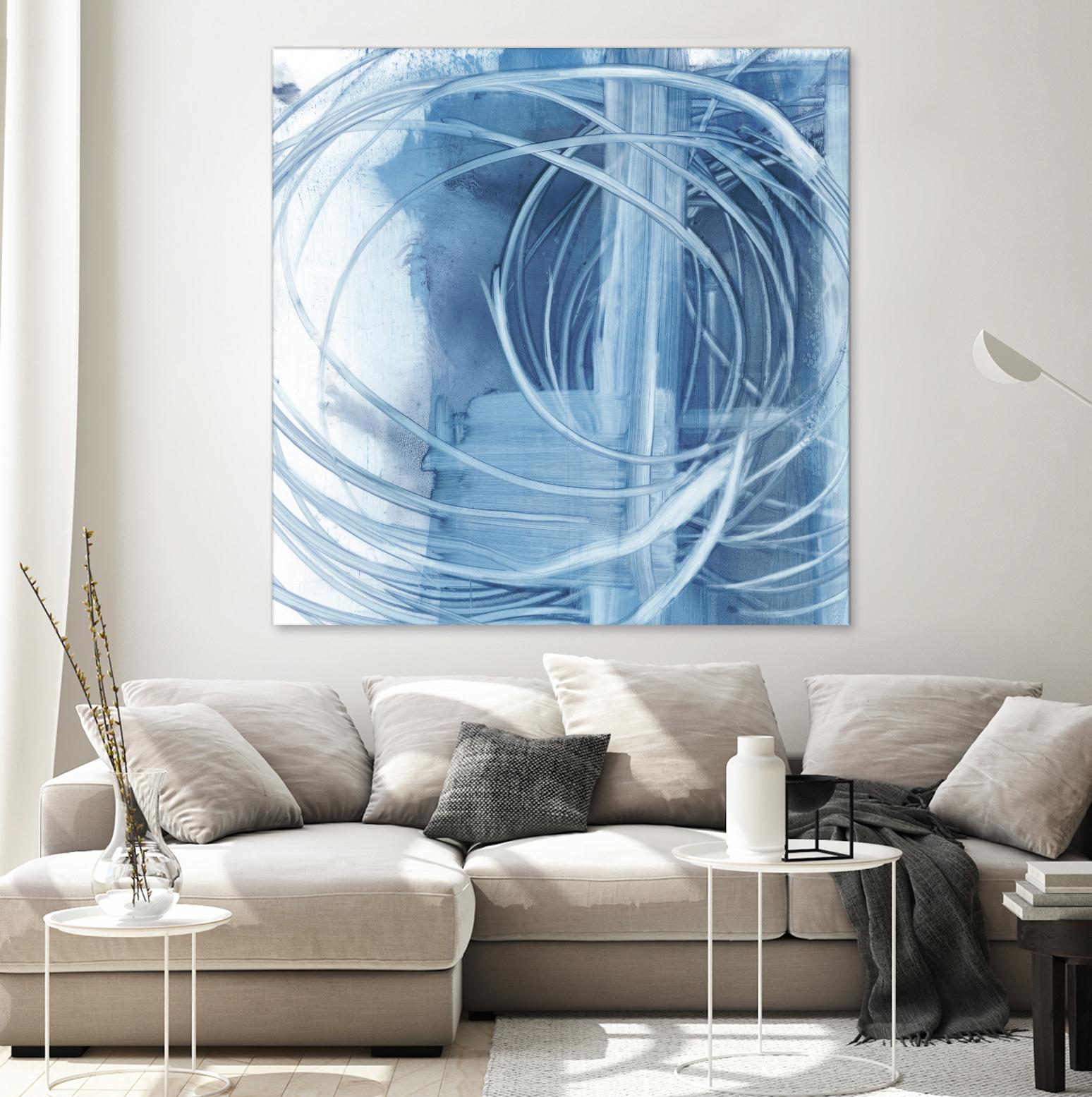Indigo Expression II by Ethan Harper on GIANT ART - blue abstract