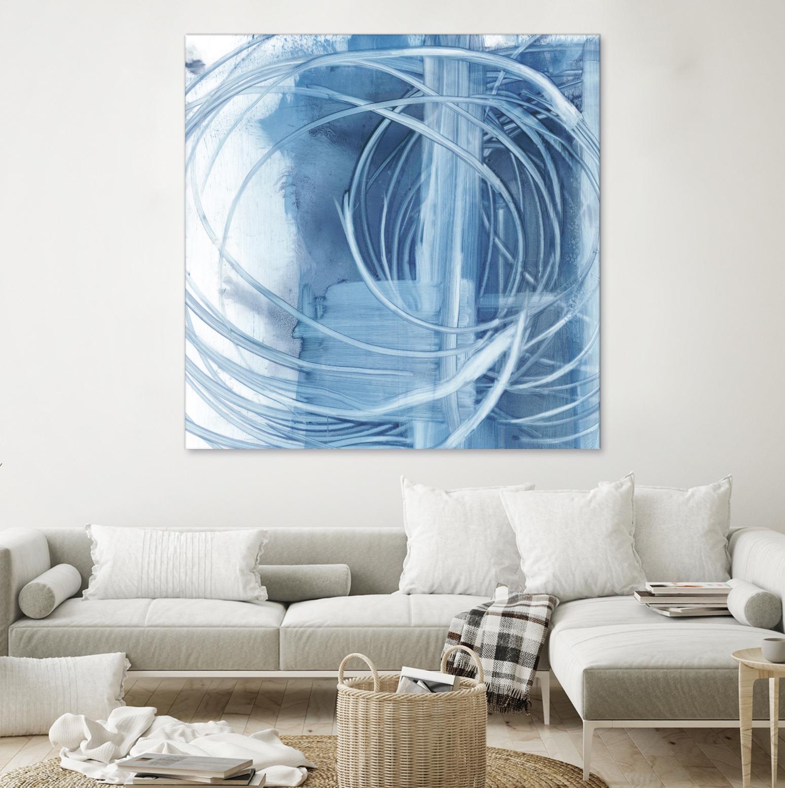 Indigo Expression II by Ethan Harper on GIANT ART - blue abstract