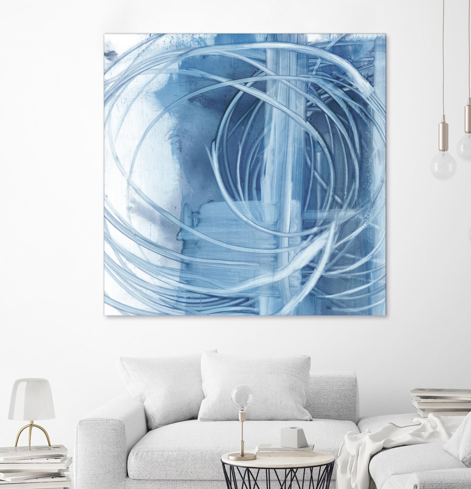 Indigo Expression II by Ethan Harper on GIANT ART - blue abstract