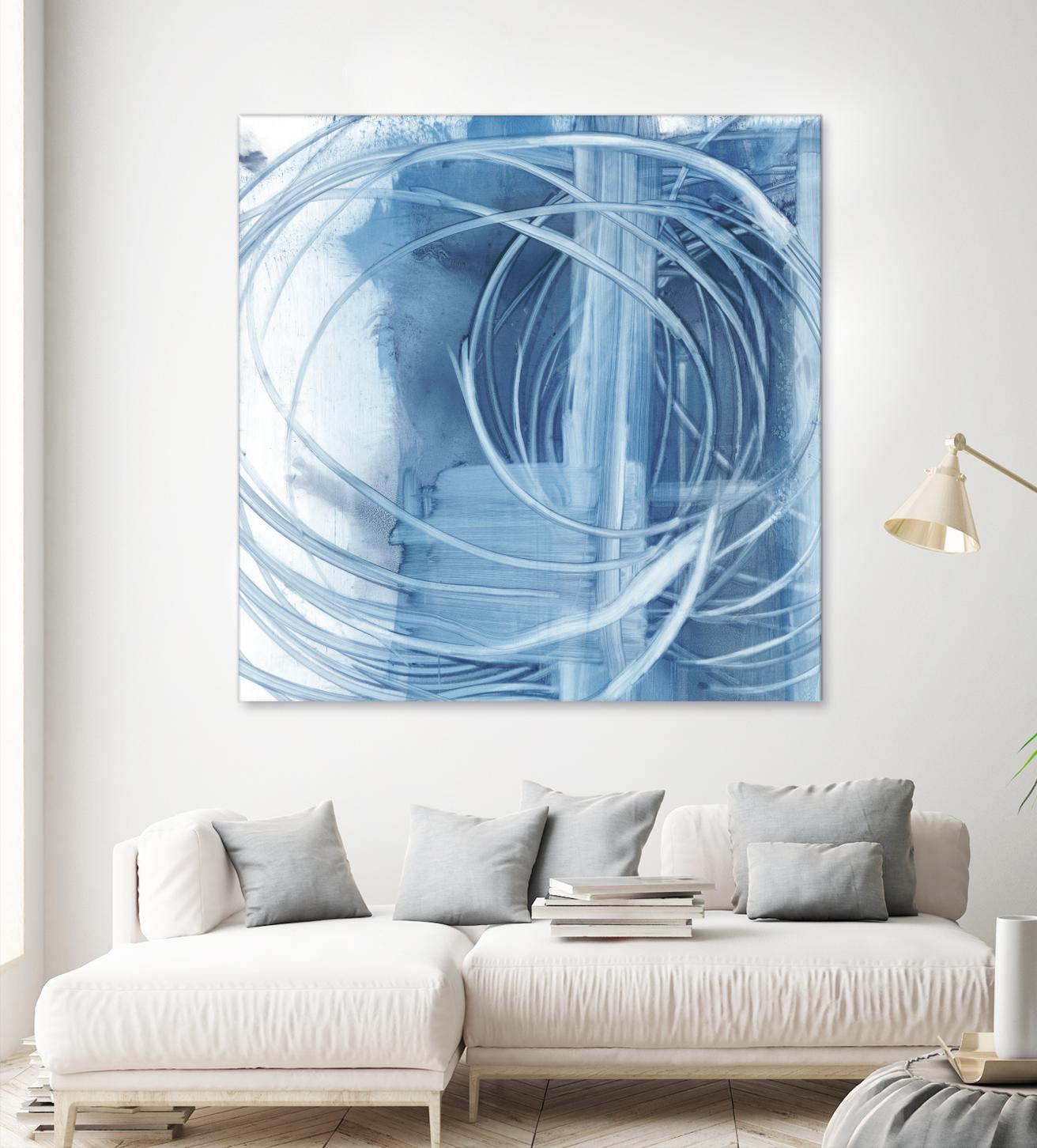 Indigo Expression II by Ethan Harper on GIANT ART - blue abstract
