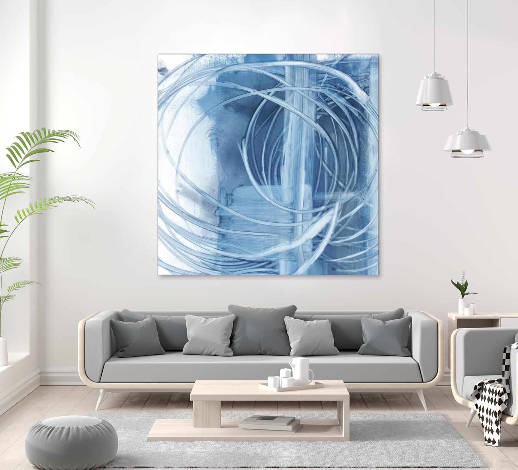 Indigo Expression II by Ethan Harper on GIANT ART - blue abstract