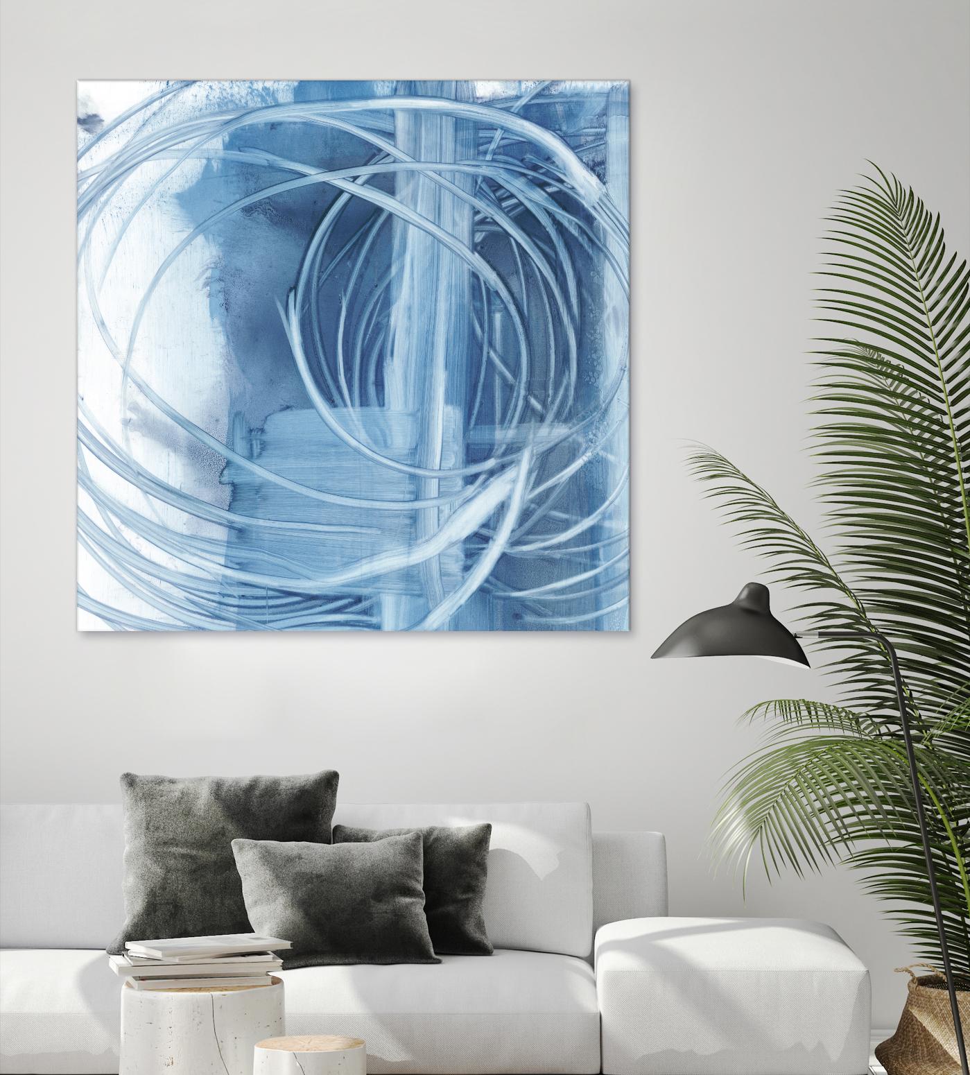 Indigo Expression II by Ethan Harper on GIANT ART - blue abstract