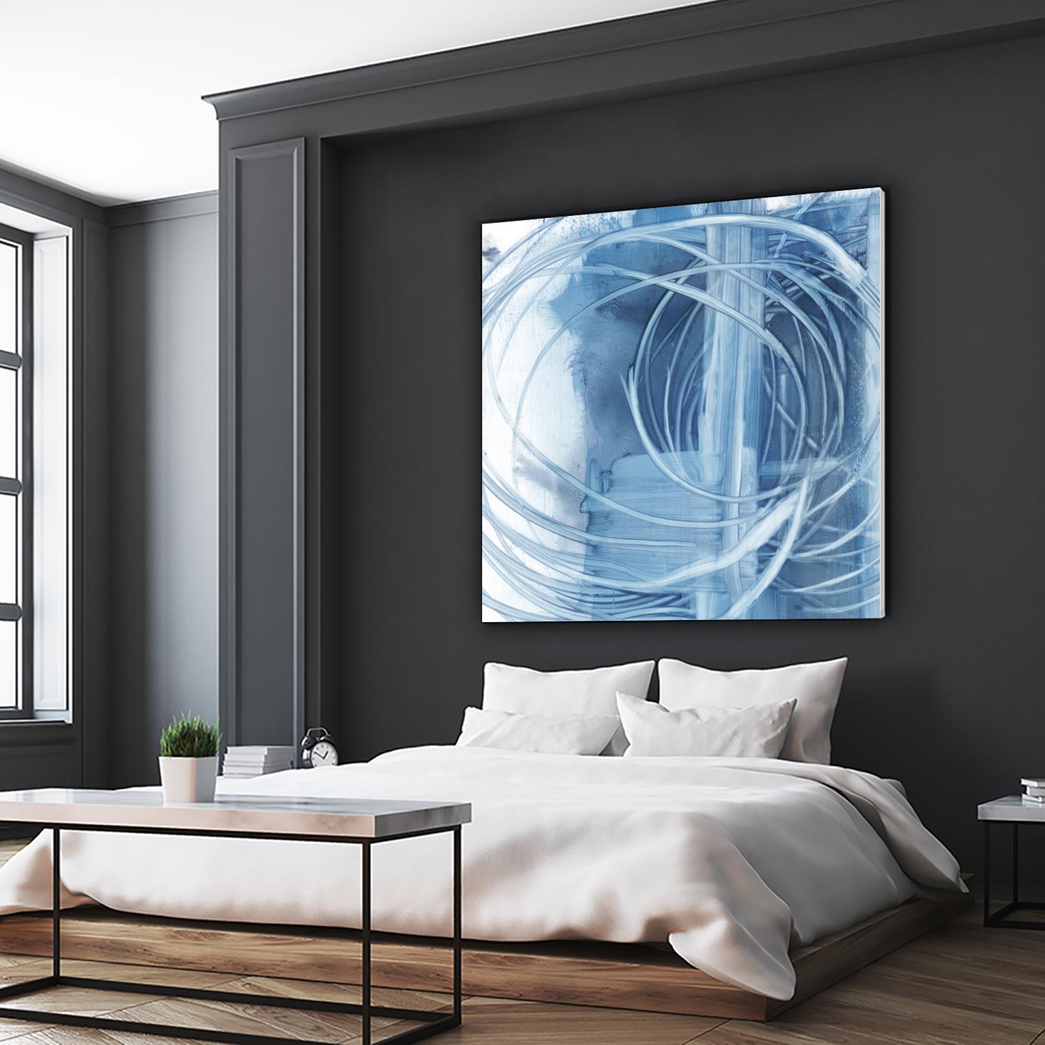 Indigo Expression II by Ethan Harper on GIANT ART - blue abstract