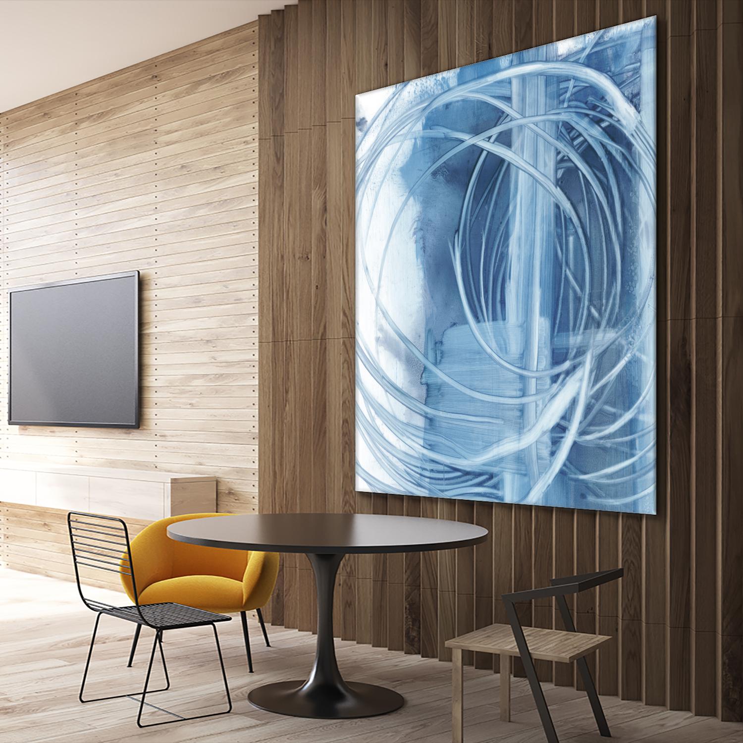 Indigo Expression II by Ethan Harper on GIANT ART - blue abstract