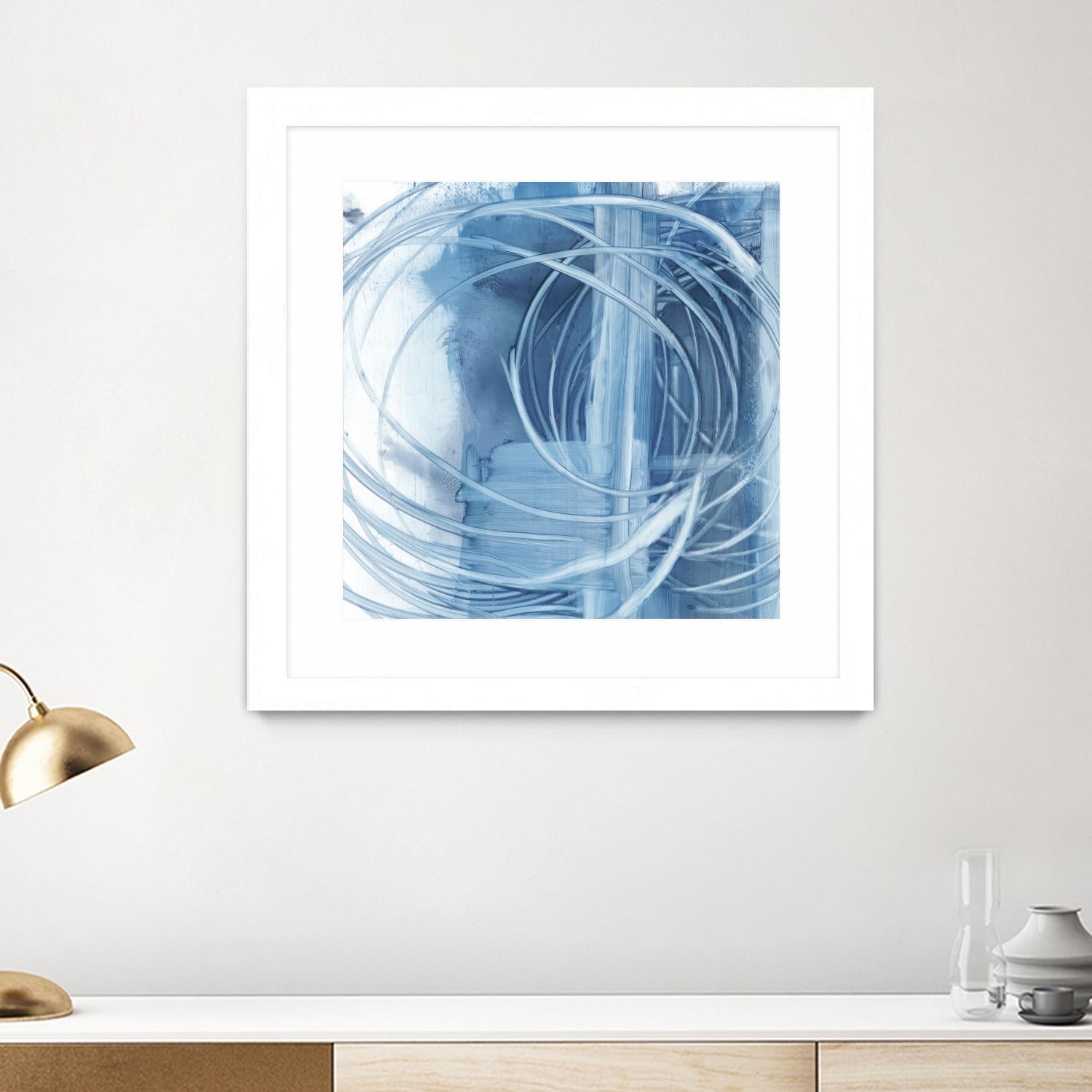 Indigo Expression II by Ethan Harper on GIANT ART - blue abstract