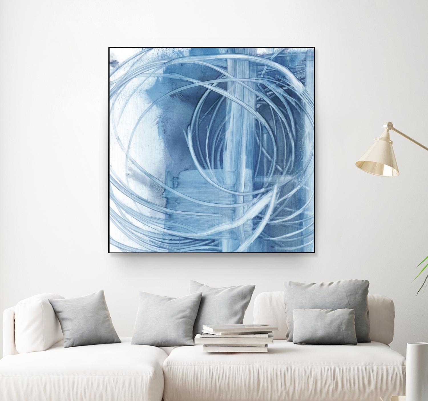 Indigo Expression II by Ethan Harper on GIANT ART - blue abstract