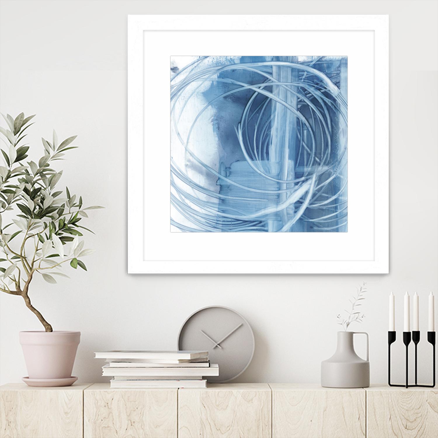 Indigo Expression II by Ethan Harper on GIANT ART - blue abstract