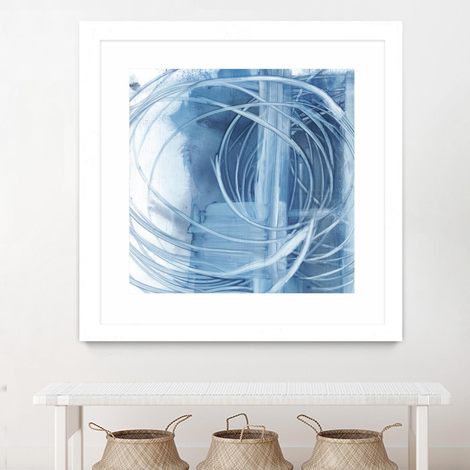 Indigo Expression II by Ethan Harper on GIANT ART - blue abstract