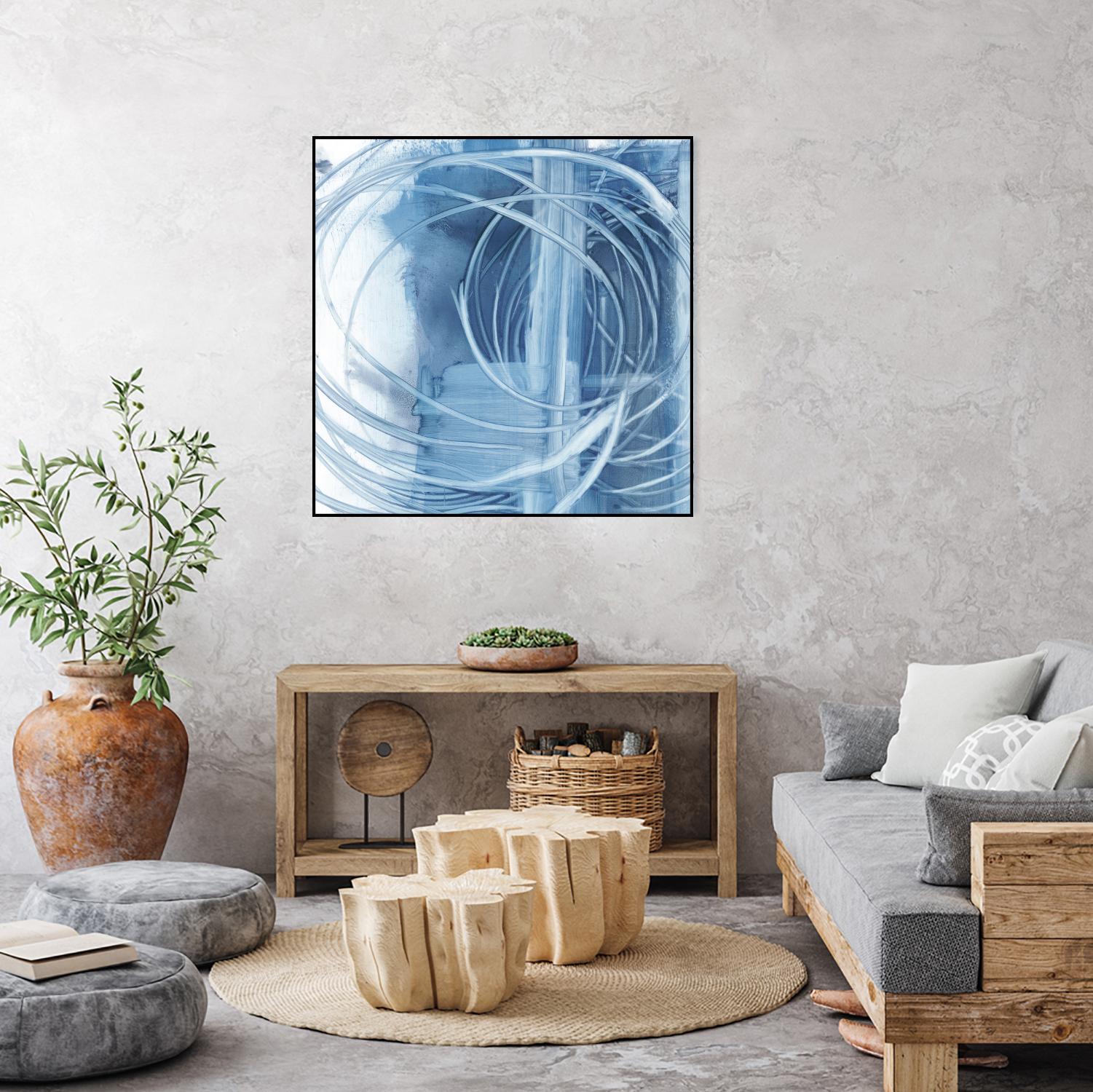 Indigo Expression II by Ethan Harper on GIANT ART - blue abstract