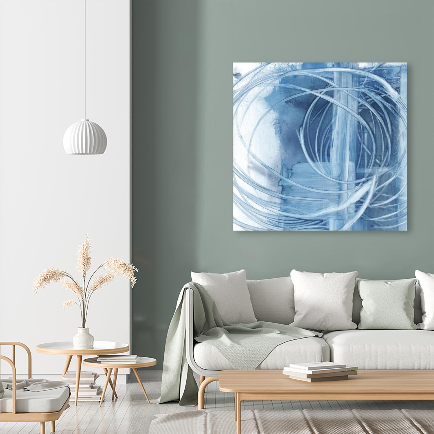 Indigo Expression II by Ethan Harper on GIANT ART - blue abstract