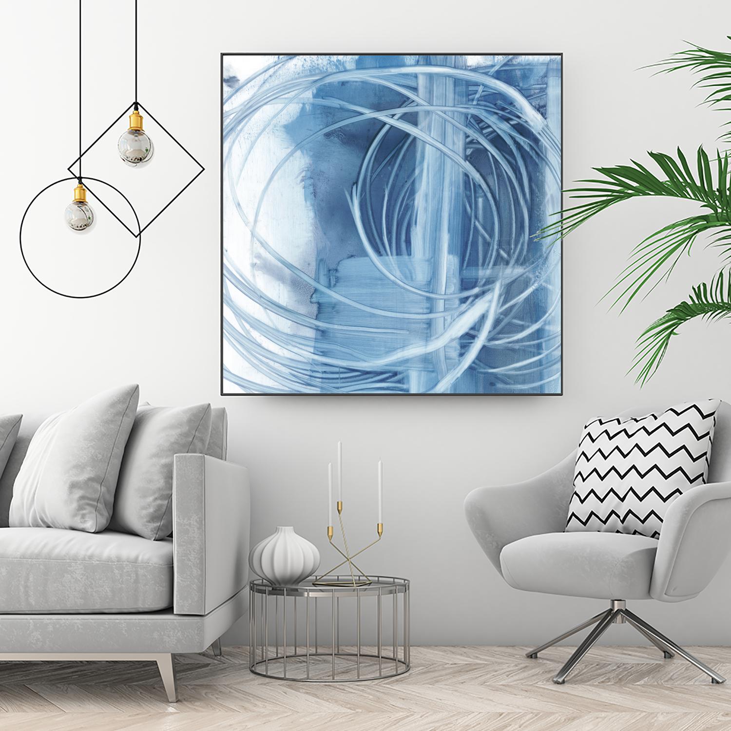 Indigo Expression II by Ethan Harper on GIANT ART - blue abstract