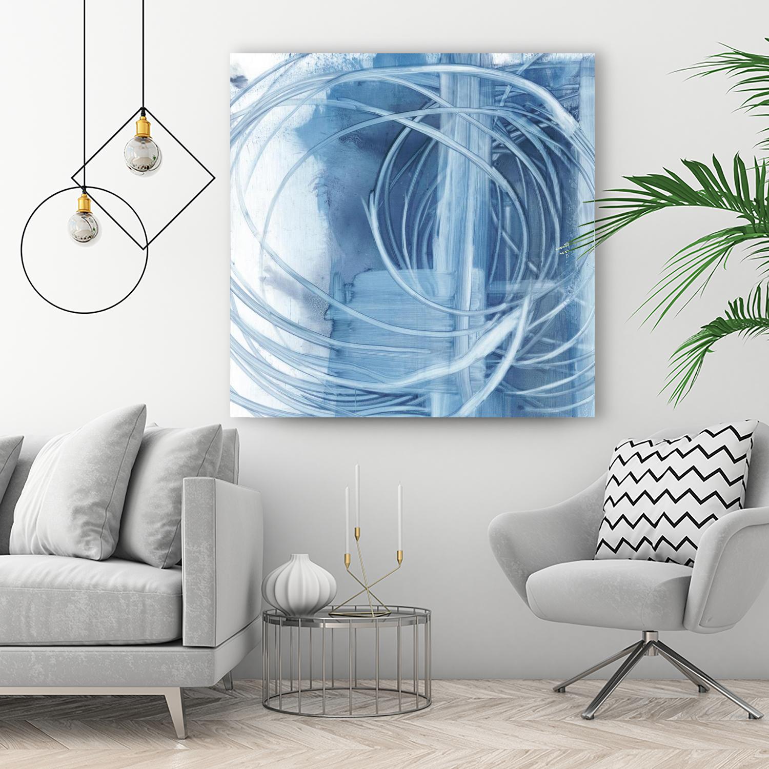 Indigo Expression II by Ethan Harper on GIANT ART - blue abstract