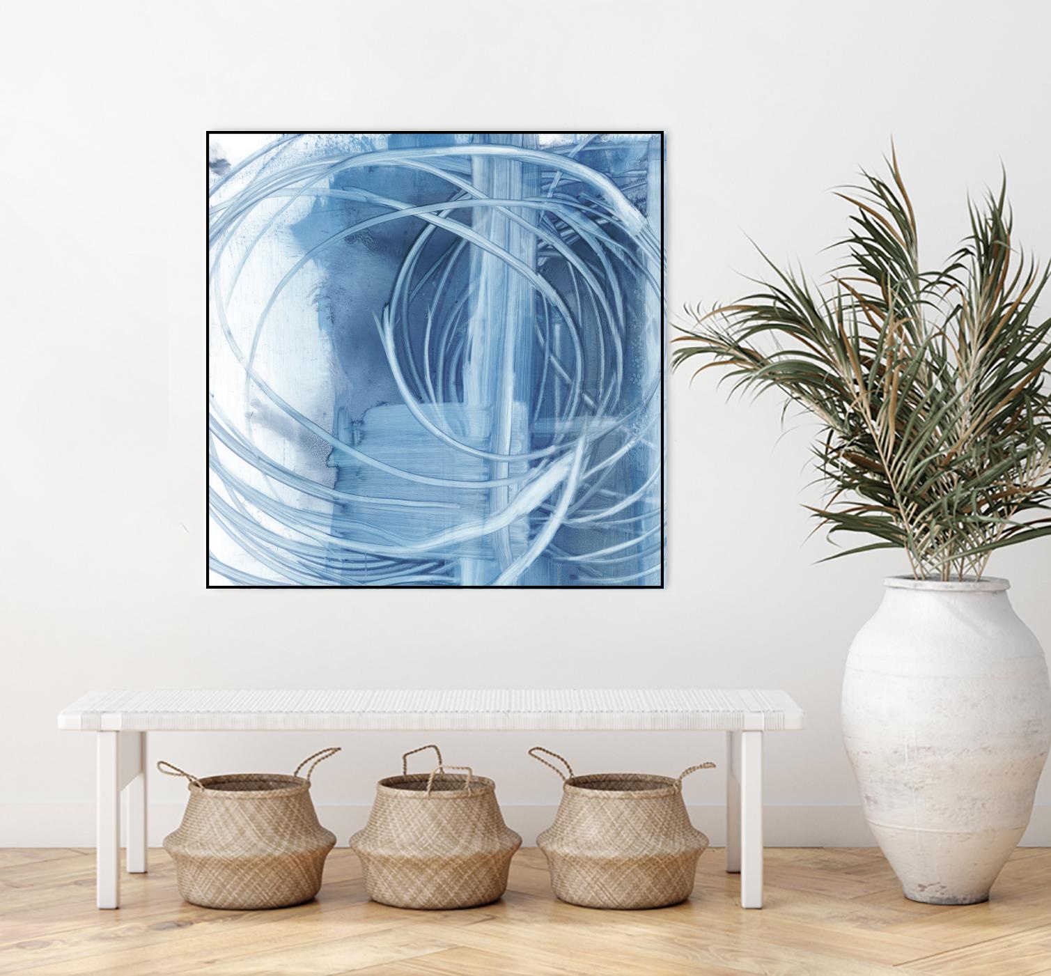 Indigo Expression II by Ethan Harper on GIANT ART - blue abstract