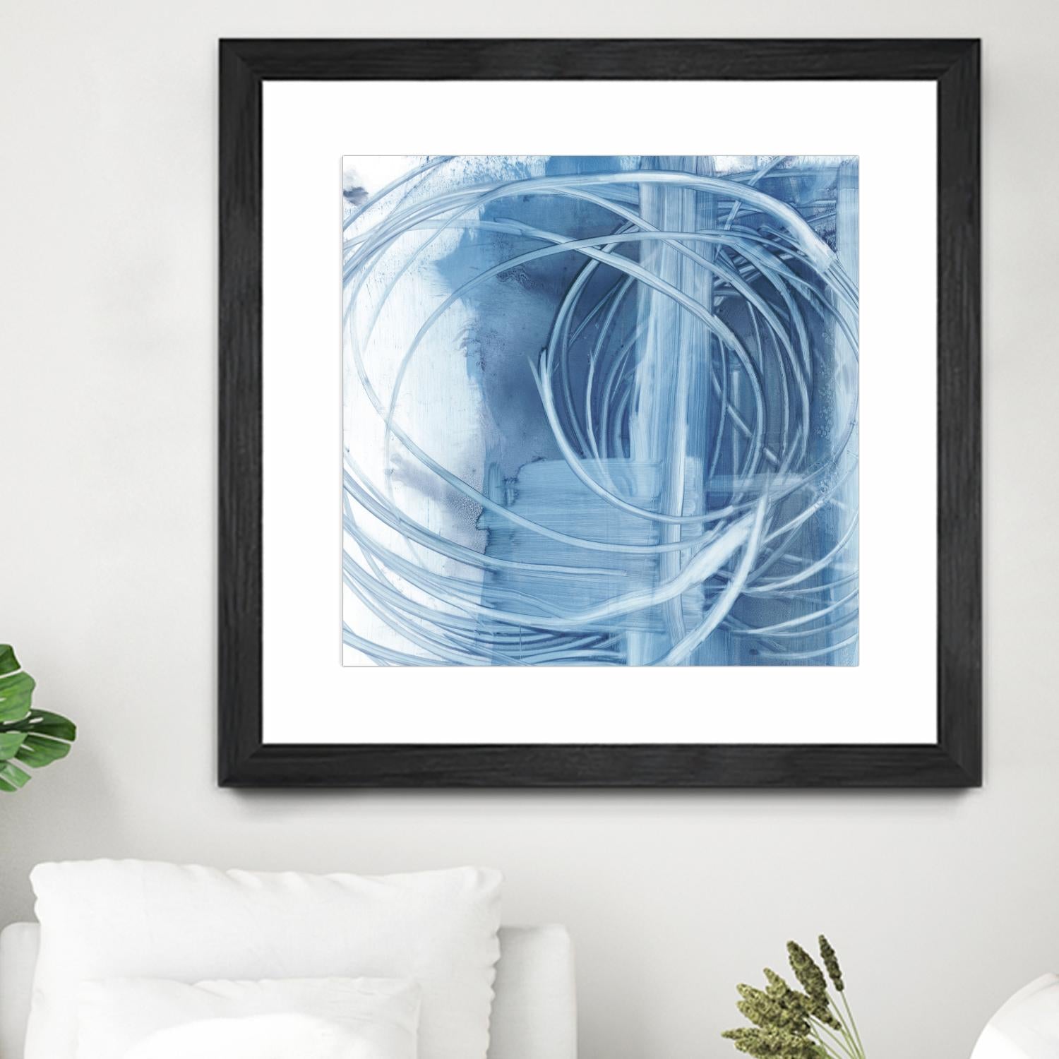 Indigo Expression II by Ethan Harper on GIANT ART - blue abstract