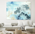 Aqua Wave Form I by June Erica Vess on GIANT ART - blue abstract