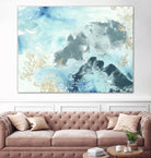 Aqua Wave Form I by June Erica Vess on GIANT ART - blue abstract