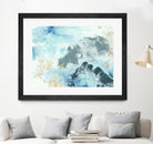 Aqua Wave Form I by June Erica Vess on GIANT ART - blue abstract