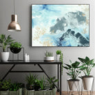 Aqua Wave Form I by June Erica Vess on GIANT ART - blue abstract