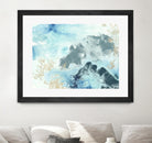 Aqua Wave Form I by June Erica Vess on GIANT ART - blue abstract
