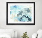 Aqua Wave Form I by June Erica Vess on GIANT ART - blue abstract