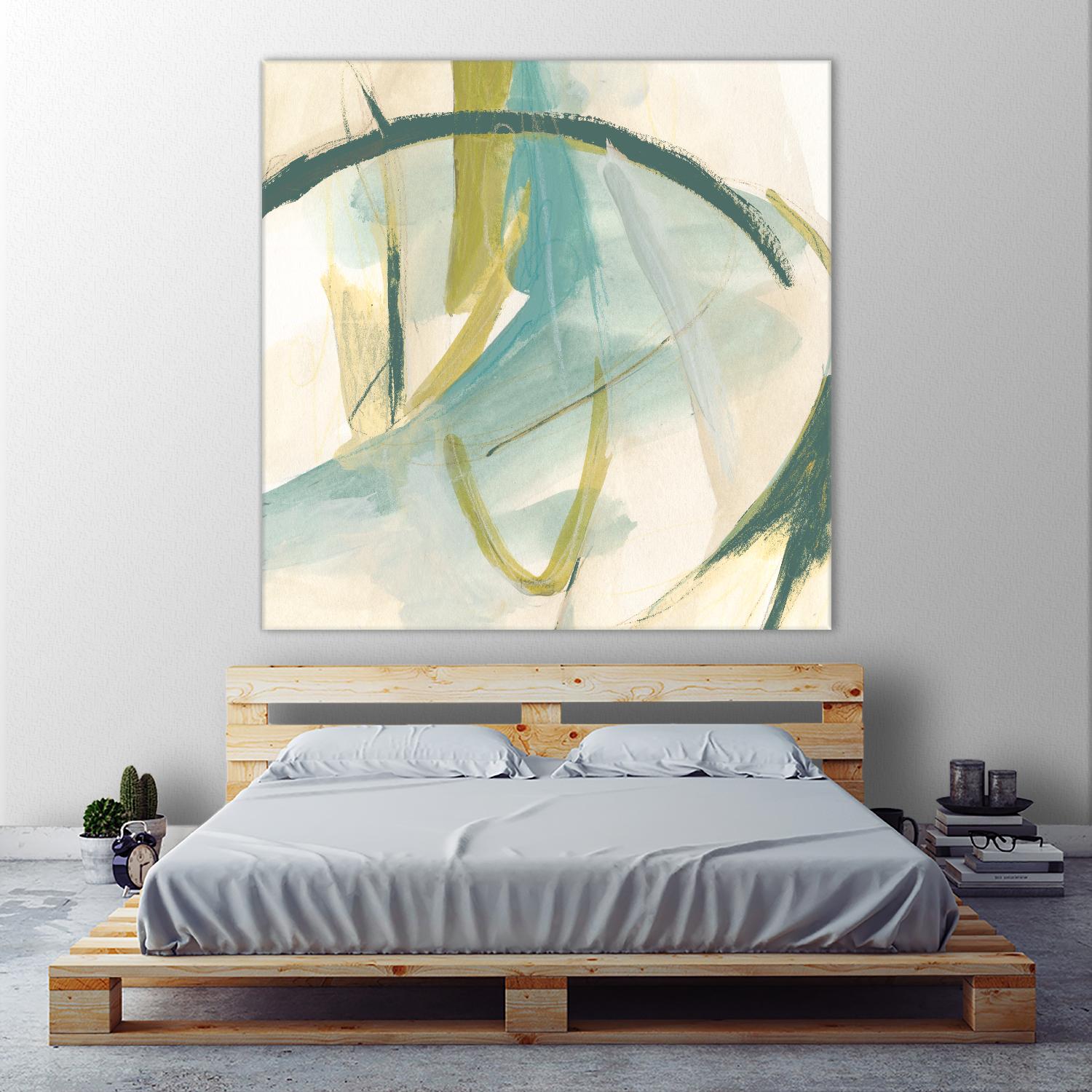 Vertigo Note I by June Erica Vess on GIANT ART - green abstract