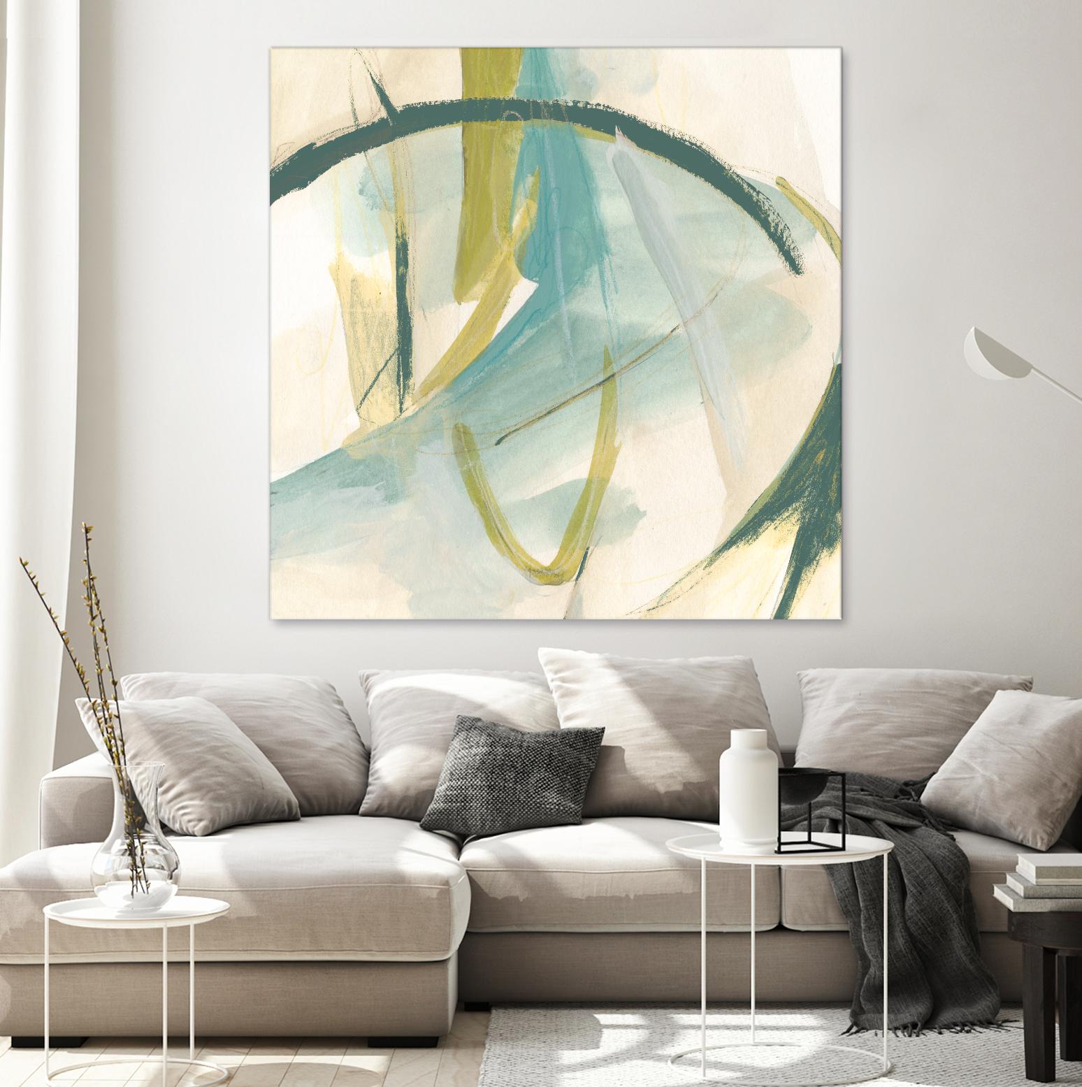 Vertigo Note I by June Erica Vess on GIANT ART - green abstract