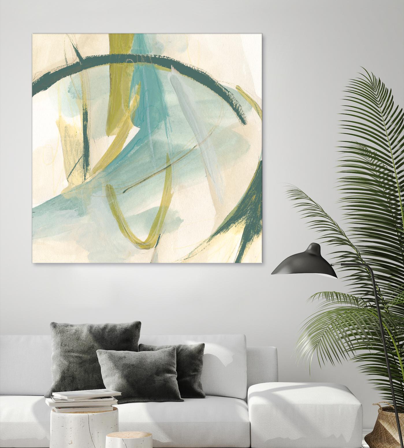 Vertigo Note I by June Erica Vess on GIANT ART - green abstract