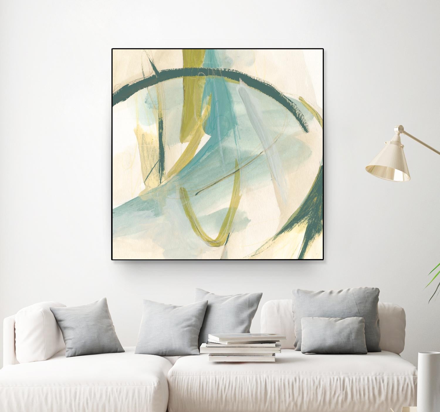 Vertigo Note I by June Erica Vess on GIANT ART - green abstract