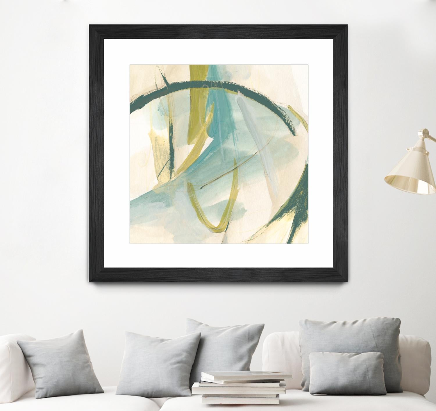 Vertigo Note I by June Erica Vess on GIANT ART - green abstract