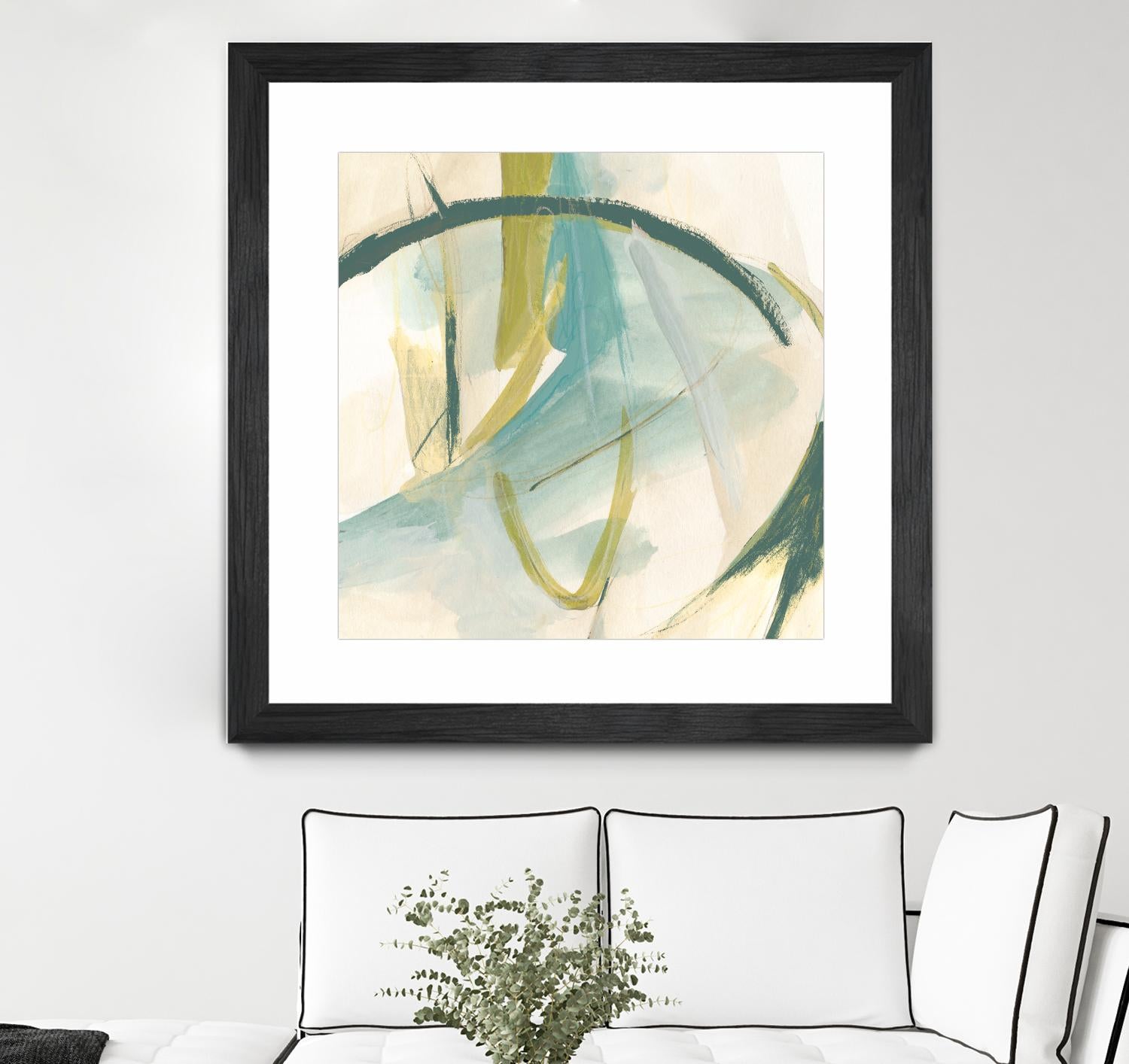 Vertigo Note I by June Erica Vess on GIANT ART - green abstract