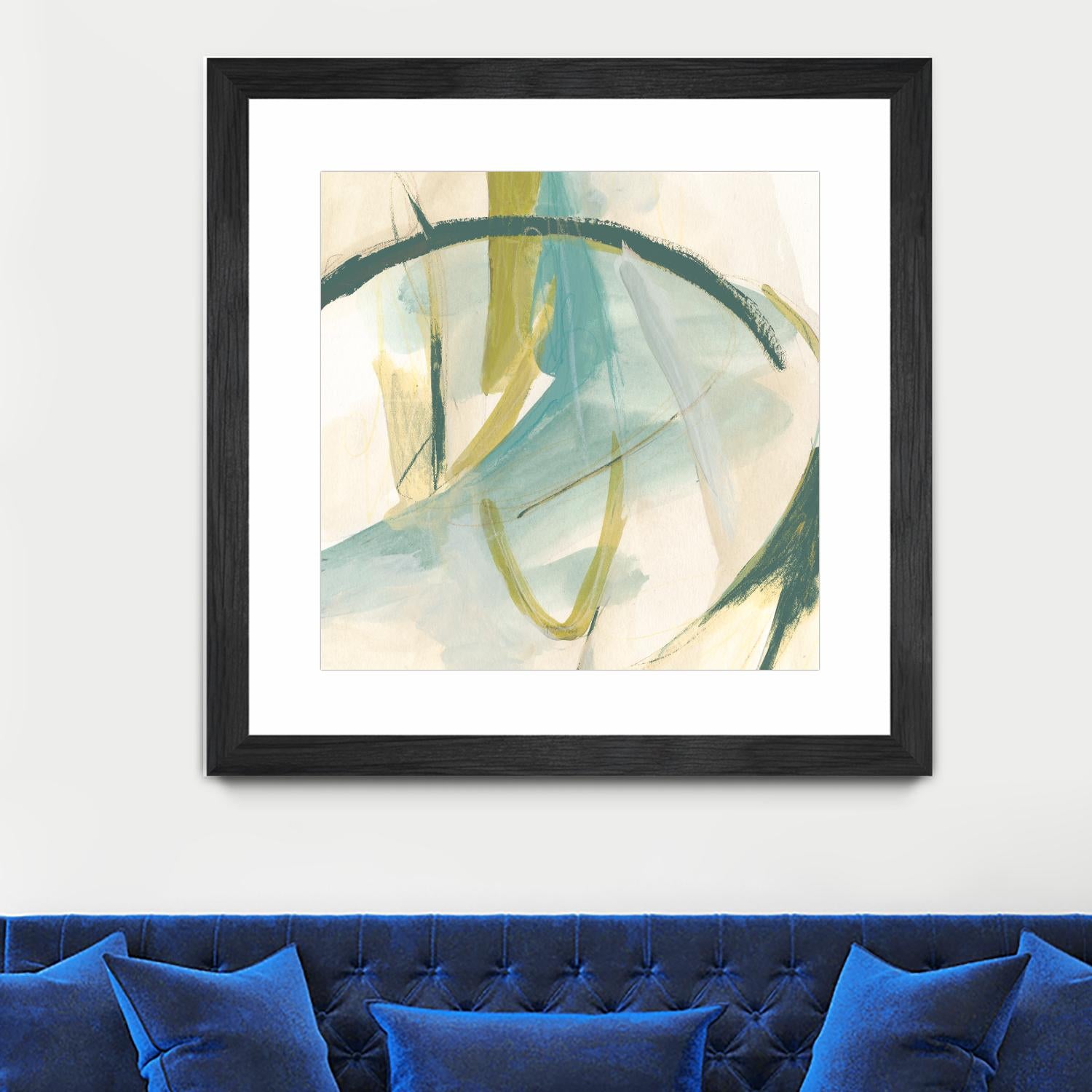 Vertigo Note I by June Erica Vess on GIANT ART - green abstract