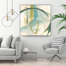 Vertigo Note I by June Erica Vess on GIANT ART - green abstract