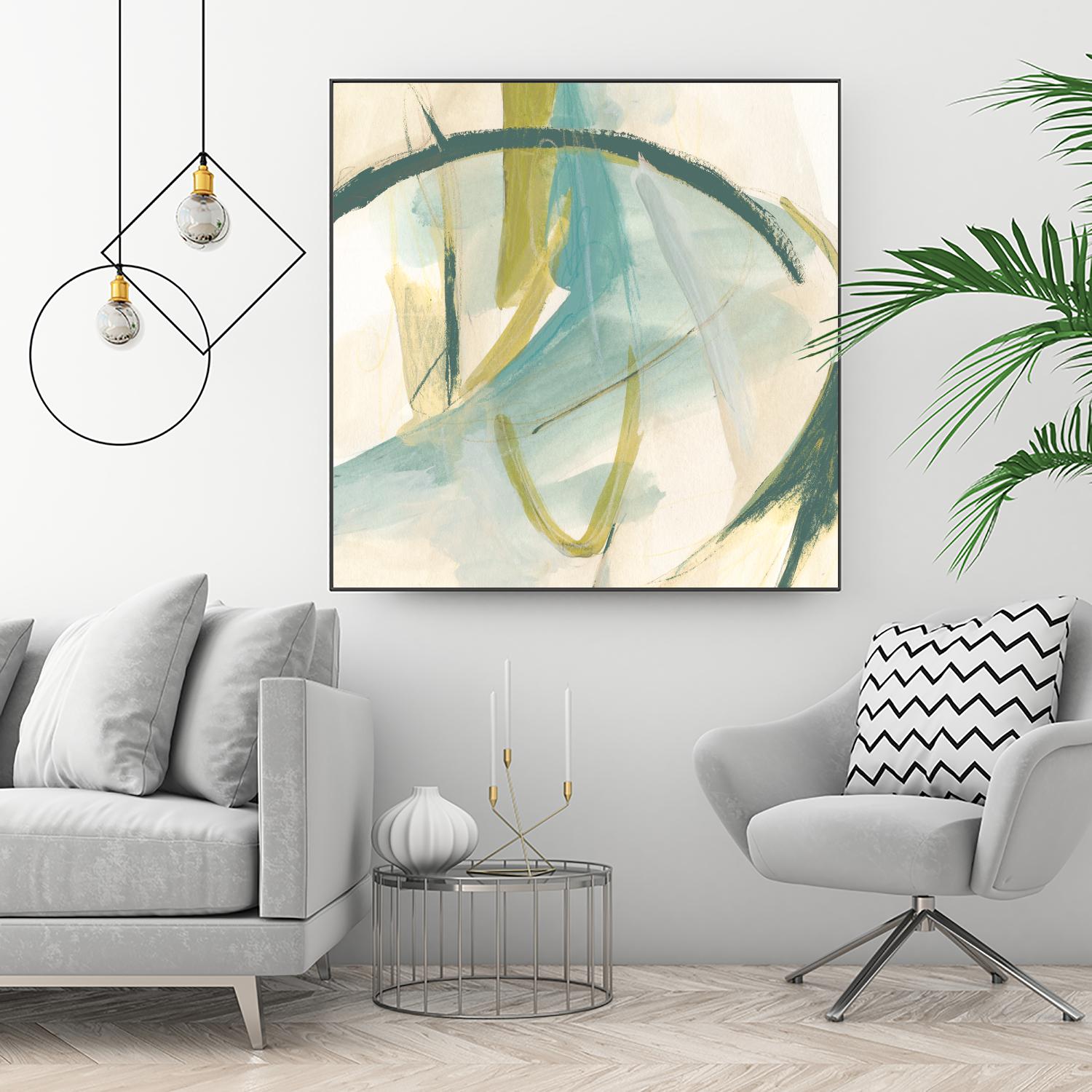 Vertigo Note I by June Erica Vess on GIANT ART - green abstract