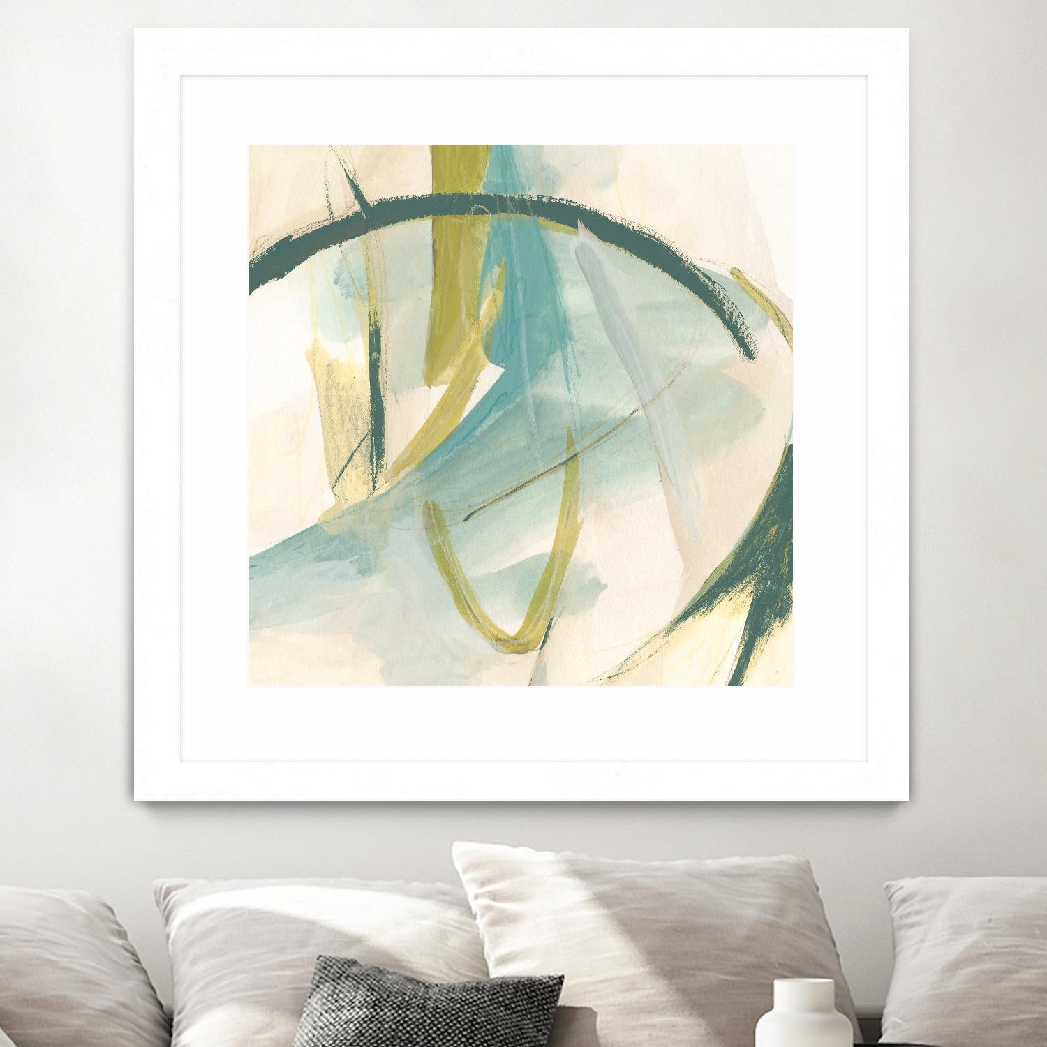Vertigo Note I by June Erica Vess on GIANT ART - green abstract