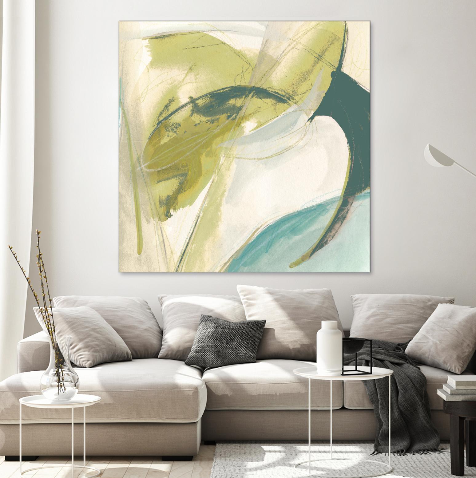 Vertigo Note II by June Erica Vess on GIANT ART - green abstract