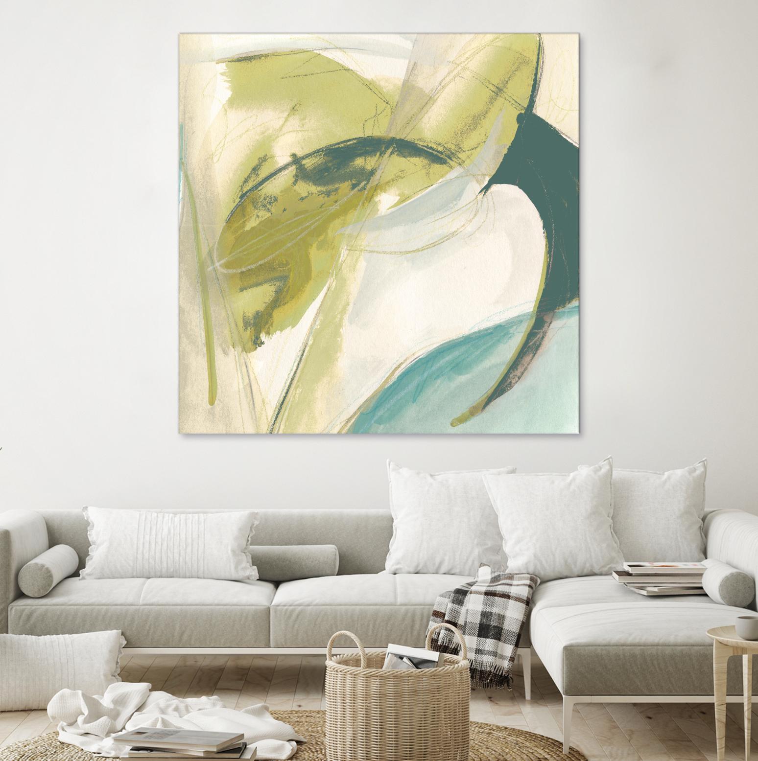 Vertigo Note II by June Erica Vess on GIANT ART - green abstract