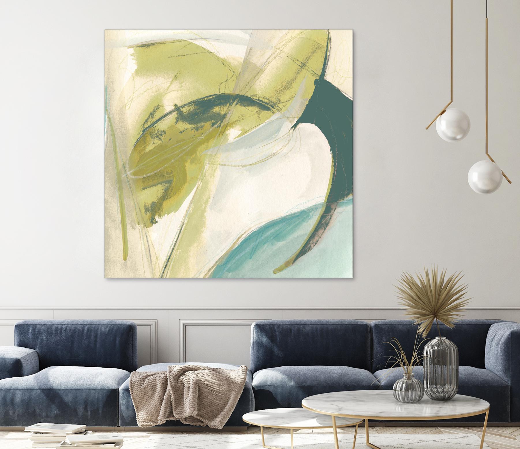 Vertigo Note II by June Erica Vess on GIANT ART - green abstract