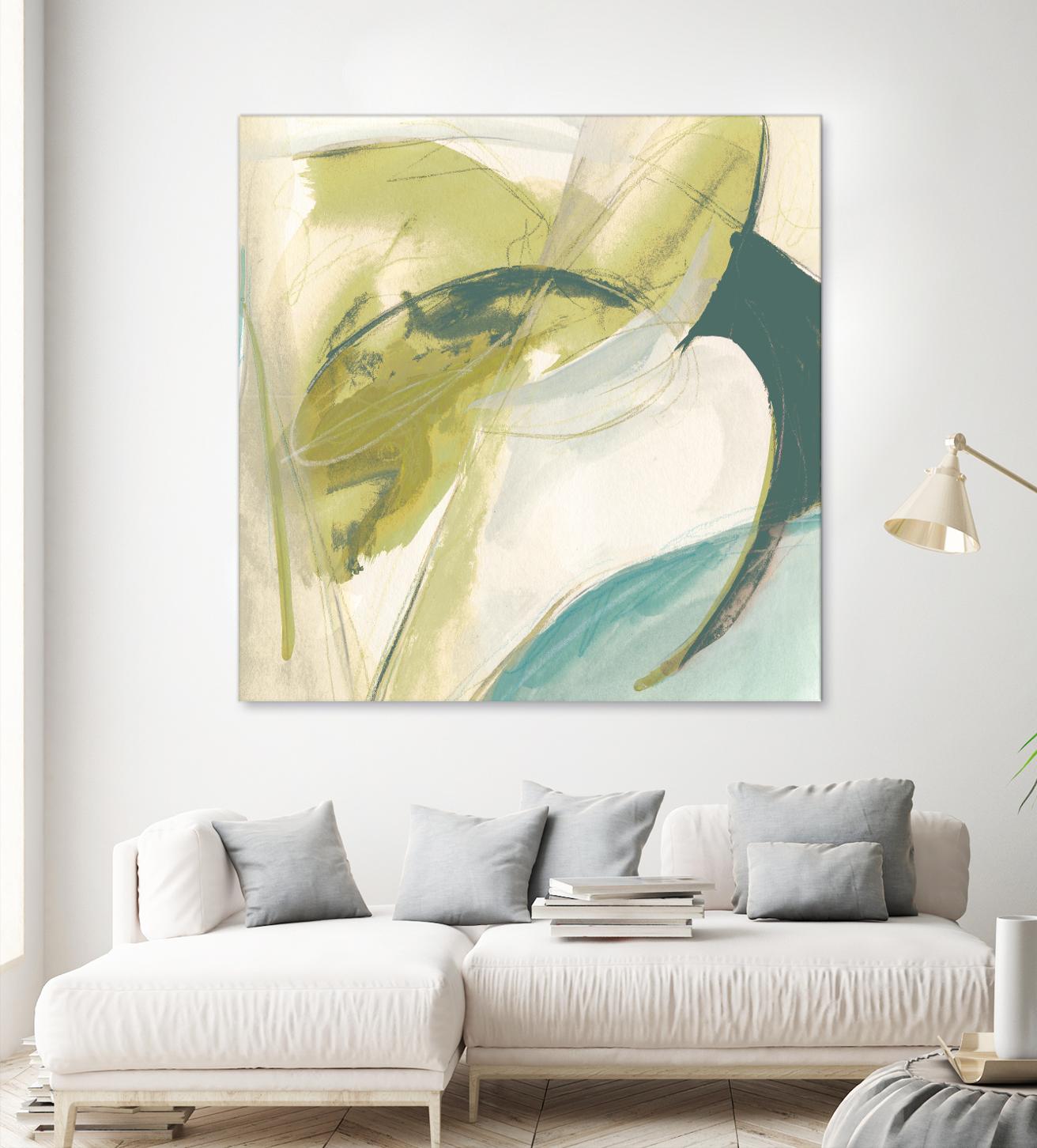 Vertigo Note II by June Erica Vess on GIANT ART - green abstract