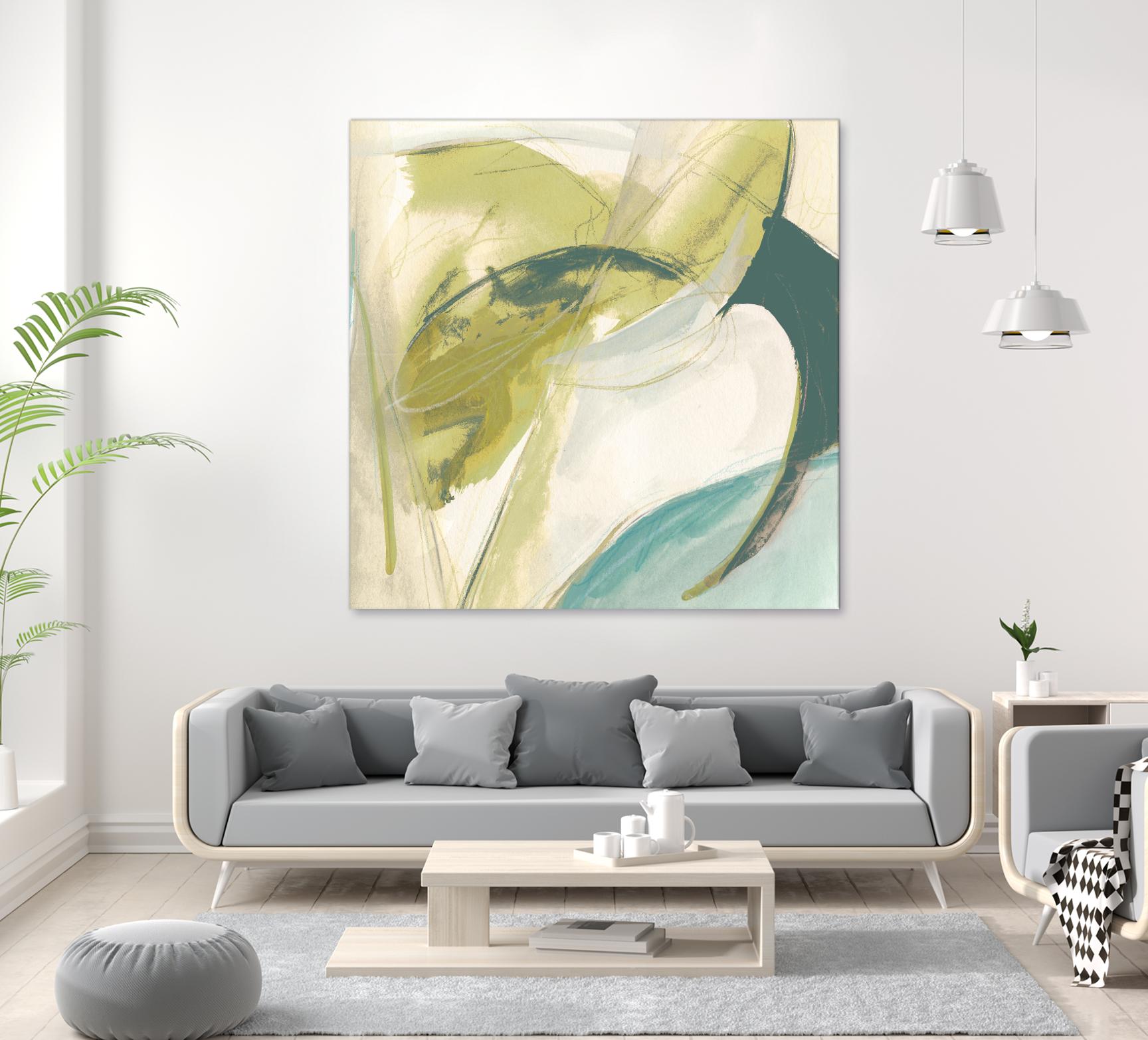 Vertigo Note II by June Erica Vess on GIANT ART - green abstract