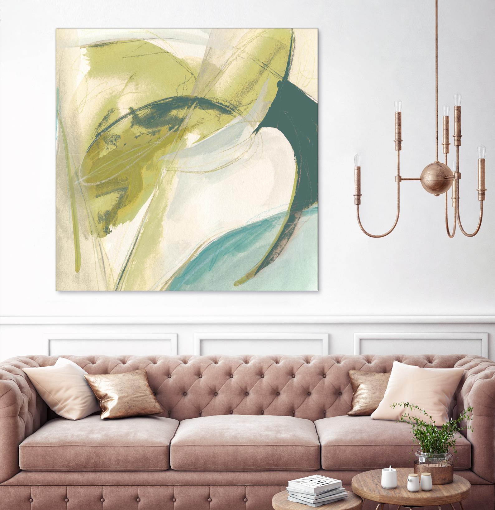 Vertigo Note II by June Erica Vess on GIANT ART - green abstract