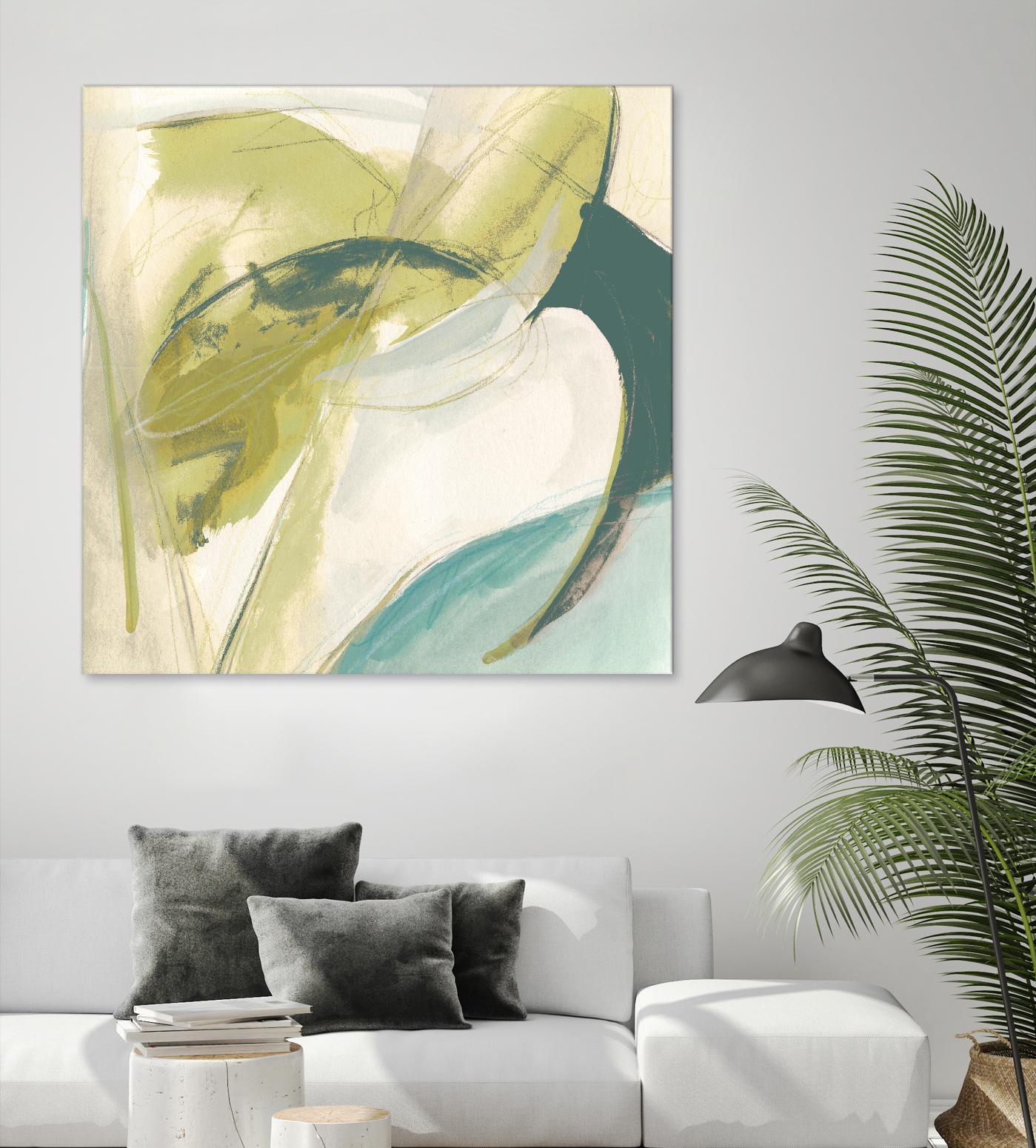 Vertigo Note II by June Erica Vess on GIANT ART - green abstract