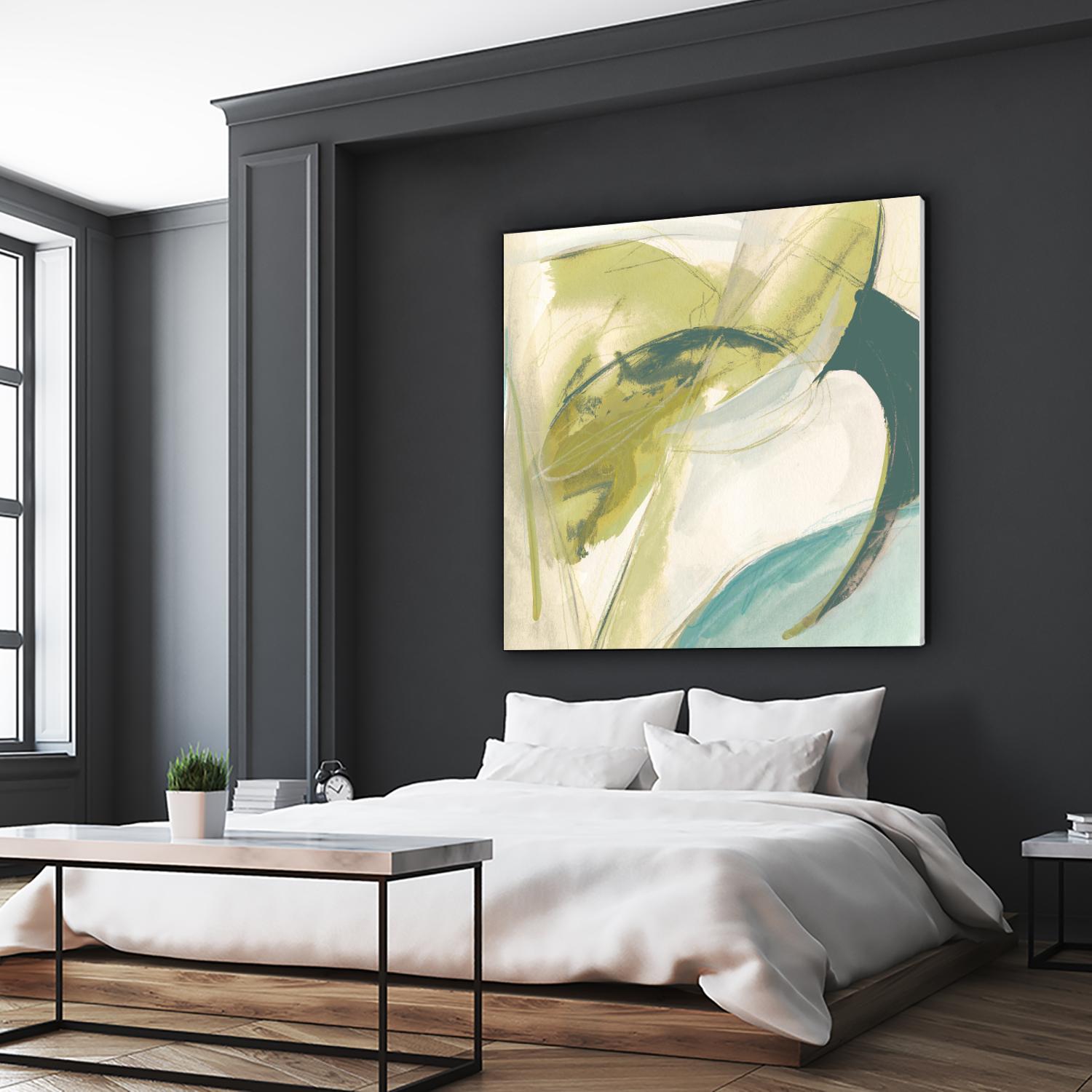 Vertigo Note II by June Erica Vess on GIANT ART - green abstract