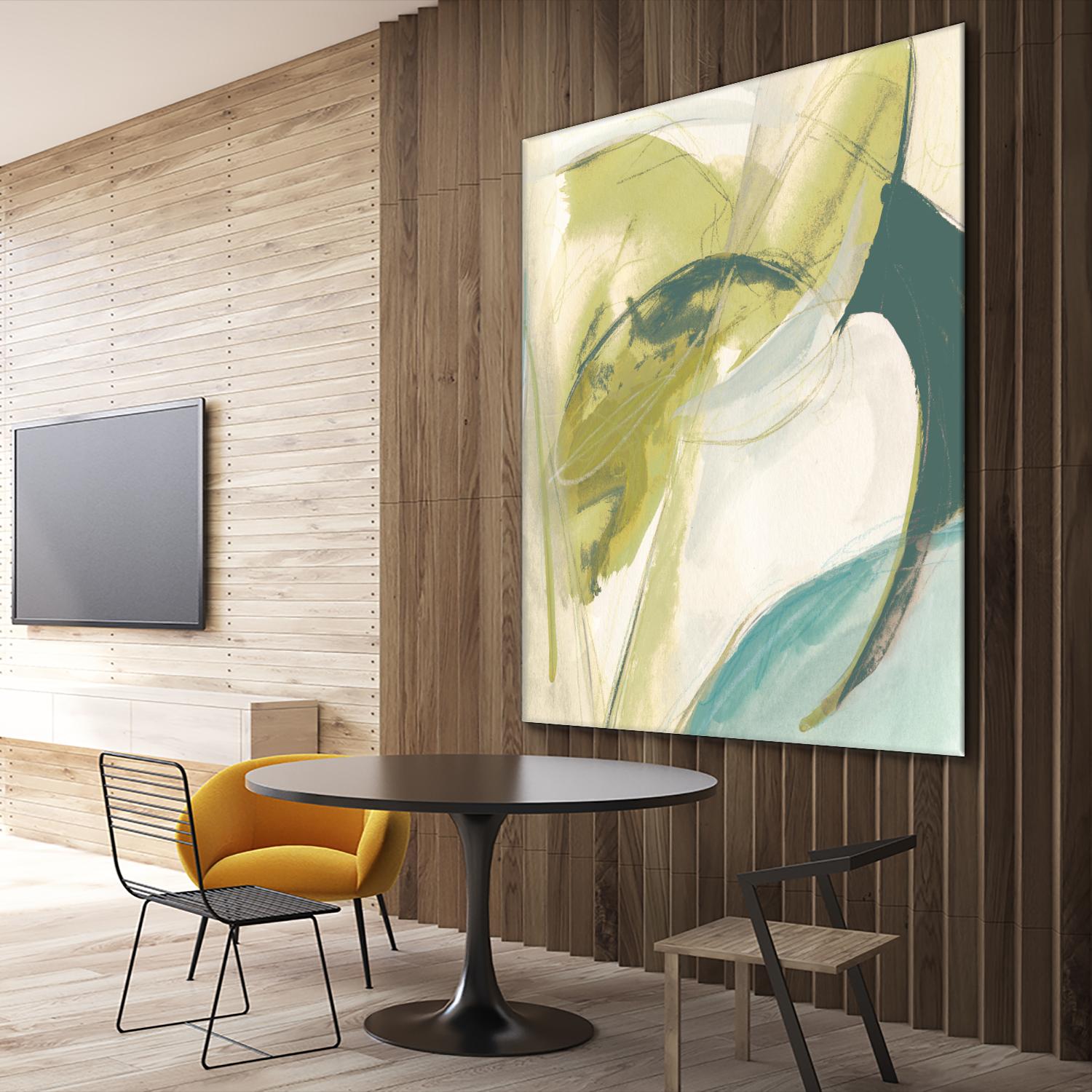 Vertigo Note II by June Erica Vess on GIANT ART - green abstract