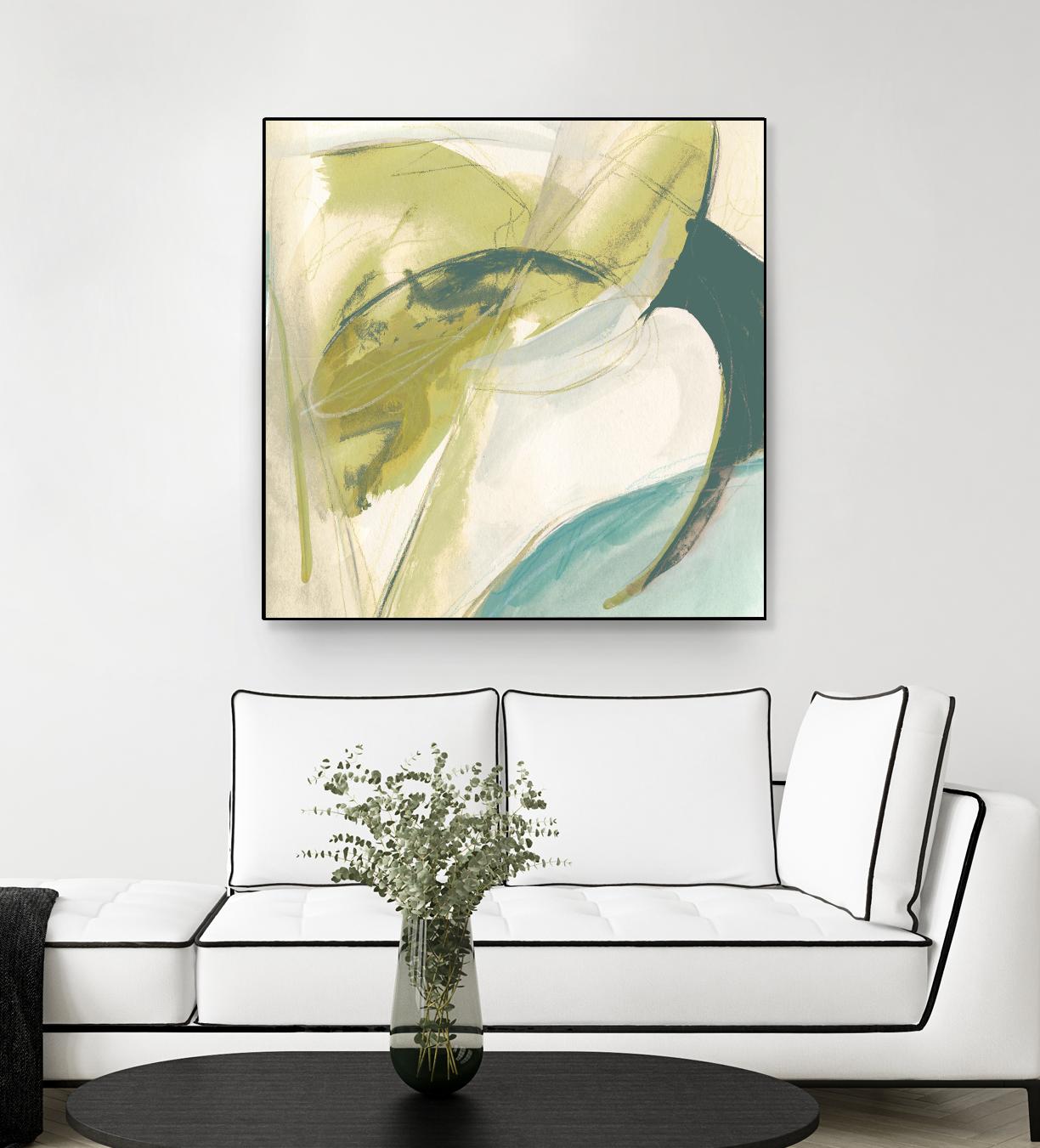 Vertigo Note II by June Erica Vess on GIANT ART - green abstract