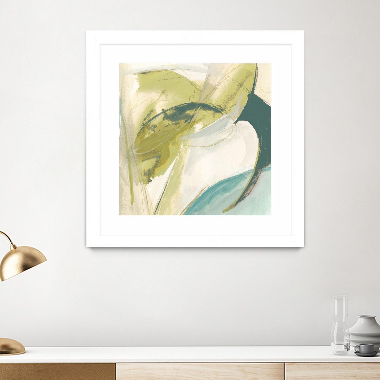 Vertigo Note II by June Erica Vess on GIANT ART - green abstract