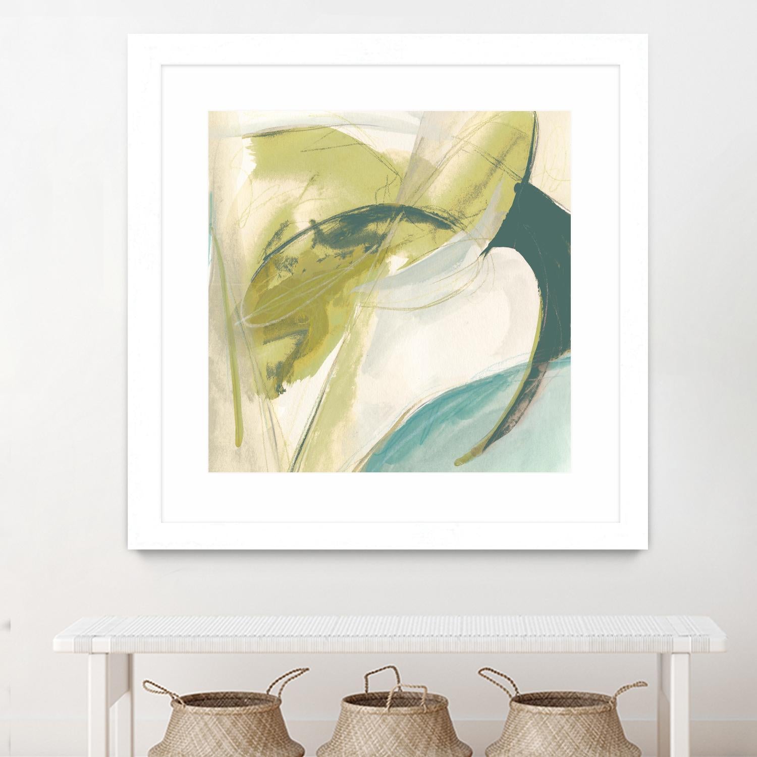 Vertigo Note II by June Erica Vess on GIANT ART - green abstract